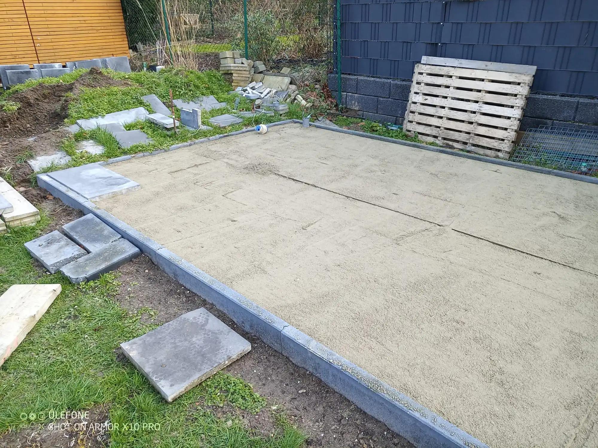 Estrichbett für betonsteinpflaster